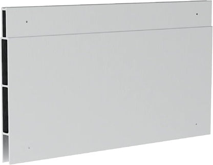Hakuna Pets Patio Pet Door 3.9” Height Extension, Fits Screen Insert Panel for Large Doors, Silver
