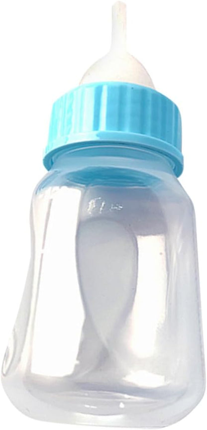 Totority 2Pcs Cat Feeder Bottles Kitten Nursing Milk Container with Clear Scale Soft Silicone for Puppies Rabbits Portable Lightweight Pet Feeding