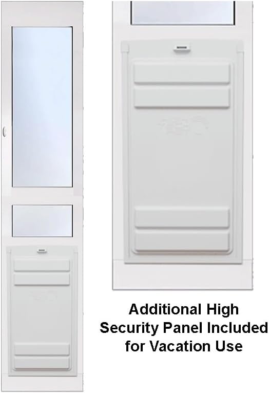 Power Pet Automatic ROLL UP Door by High Tech Pet Brand - Motorized Panel Rolls Up - Pet Operated - Remote App Control - 24/7 Exit & Entry Timers (X-Large, Patio Tall - 92½-96)