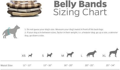 Pet Parents® Washable Belly Bands for Male Dogs (3pack) + Extendrs® of Durable Dog Diapers Male, Premium Male Dog Diapers & Dog Wraps (Medium, Oxford)