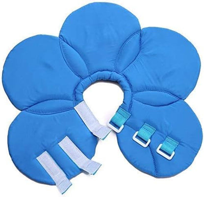 Dogs Cats Medical Grooming Pet E-Collar Recovery Remedy Protective Dog Lick Caught Soft Sponge Adjustable Postoperative Kit for Small and Medium Dog (Blue, M (neck's Girth 10.6" to 11.4"))