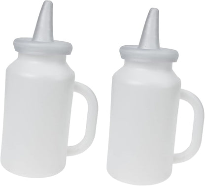 Totority 2pcs Calf Milk Bottle Large Boilable Kitten Nursing Bottle for Newborn Animals