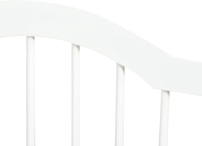 PawHut Freestanding Pet Gate for Dogs 24" Tall Foldable Dog Gates Indoor Wooden Barrier 3 Panels with 2 Support Feet, for Doorway Stairs, White