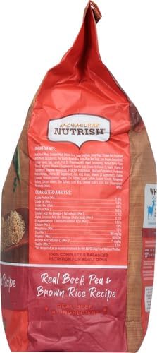 Rachael Ray Nutrish Dry Dog Food, Real Beef, 6 Pounds | Premium Natural | Added Vitamins & Minerals | Brown Rice Recipe | Pack of 2