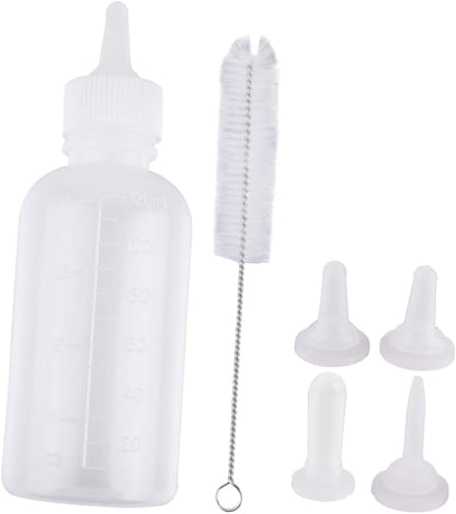 GALPADA 6Pcs Pet Nursing Bottle for Dog and Cat Feeding Includes Cleaning Brush Practical and Easy to Use for Pets Puppy Milk Feeder