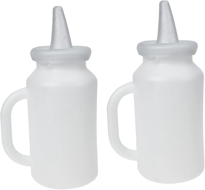 Happyyami 2pcs Calf Feeding Bottle Nursing Feeder for Newborn Livestock Portable and Easy Calves and