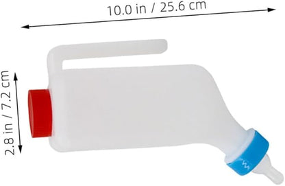 Toyvian Lamb and Pig Milk Feeding Bottle Efficient Hanging Design for Small Animals Livestock Care Easy Attachment to Pens for Quick Feeding of Piglets and Lambs