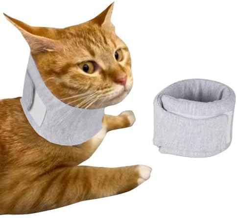 Cat Neck Brace Cover - Adjustable Elizabethan Collar for Post-Surgery Recovery, Anti-Lick Wound, Protective Cervical Cone for Small Medium Large Dogs Cats Neck Girth 5.5-11,0", Depth3.1