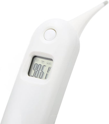 Pig Thermometer Electronic LCD Pet Veterinary Thermometer with Memory Function for Dogs Cats Pet Dog Thermometer Horse Anus Thermometer Fast Digital Veterinary Thermometer