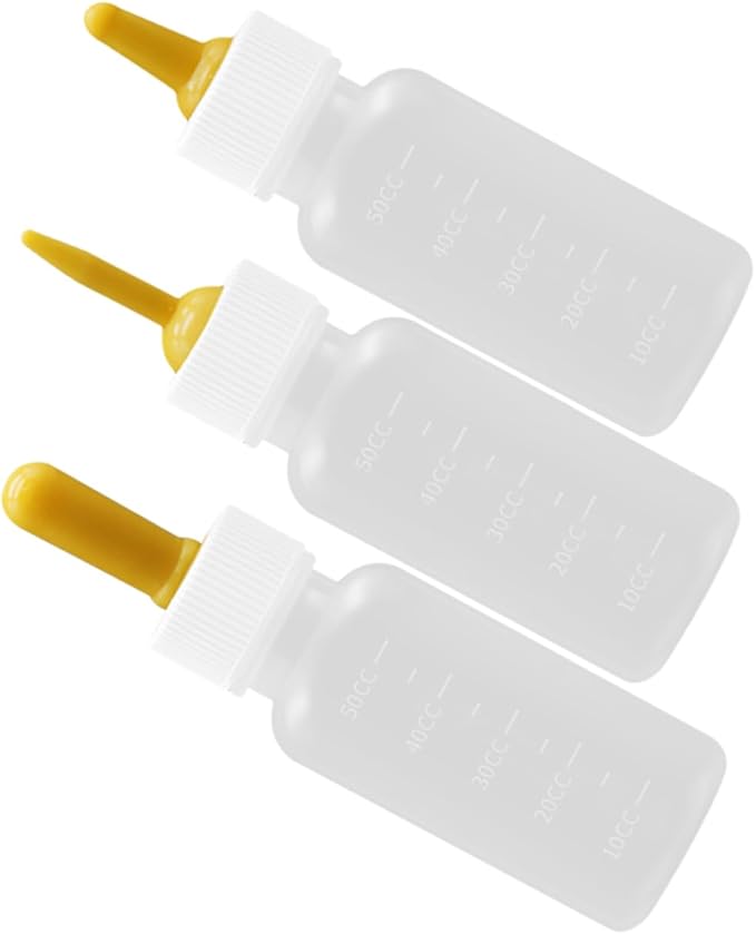 WOONEKY Pet Milk Bottle Set Kitten Puppy Replacement Feeding Bottles Easy Feeding for Small Animals