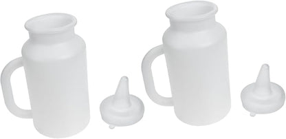 ibasenice 2pcs Strong Kitten Nipple Milk Feeder Pet Nursing Bottle Large Capacity Calf Milk Replacement Bottle