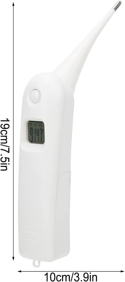 Pig Thermometer Electronic LCD Pet Veterinary Thermometer with Memory Function for Dogs Cats Pet Dog Thermometer Horse Anus Thermometer Fast Digital Veterinary Thermometer