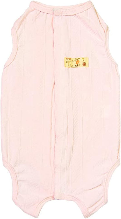 Recovery Suit for Dog After Surgery Cut Pet Recovery Shirt Abdominal Wounds Bandages,Wound Protective OneSize for Surgery Female Vest Prevent Licking,Substitute E-Collar（RSS08-Vpink-S+）