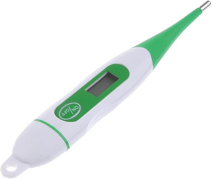 Veterinary Digital Thermometer 2 Pack Electronic Pen Model for Pet Dog Cat Cow Cattle Goat - High Precision Thermometer for Livestock - Easy Read LCD and Soft Probe - Fast and