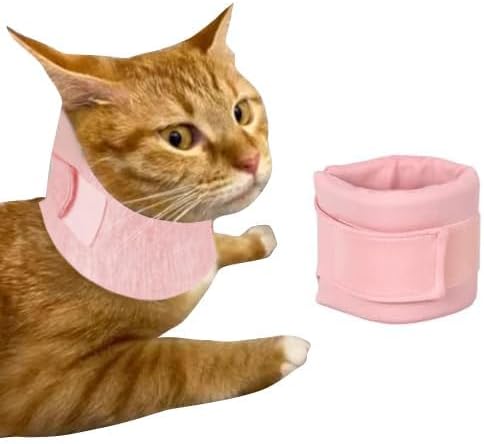 Cat Neck Brace Cover - Adjustable Elizabethan Collar for Post-Surgery Recovery Anti-Lick Wound Protective Cervical Cone for Small Medium Large Dogs Cats (Neck Girth 5.5-110" Depth3.1