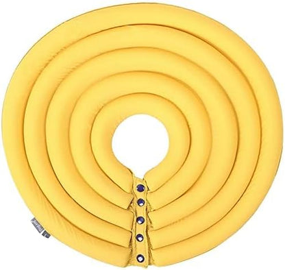 Dog Cone Collar, Inflatable Dog Neck Donut Collar Alternative After Surgery, Soft Protective Recovery Cone for Small Medium Large Dogs and Cats Puppies - Alternative Collar (Ginger,M)