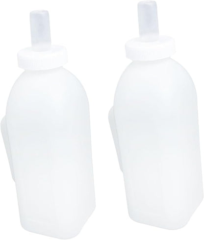 MERRYHAPY 2 Pack Silicone Calf Milk Bottles Puppy Kitten Nursing Bottle Replacement Milk Feeder for Newborn Pets