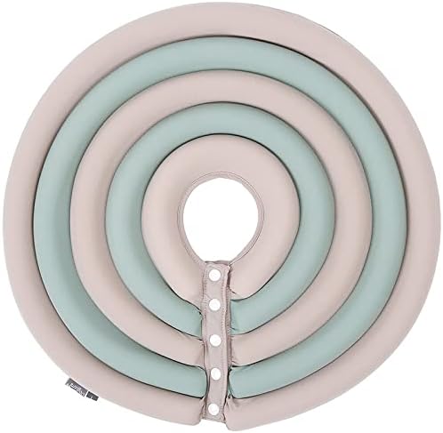 Dog Cone Collar, Inflatable Dog Neck Donut Collar Alternative After Surgery, Soft Protective Recovery Cone for Small Medium Large Dogs and Cats Puppies - Alternative Collar (Beige Green,XL)