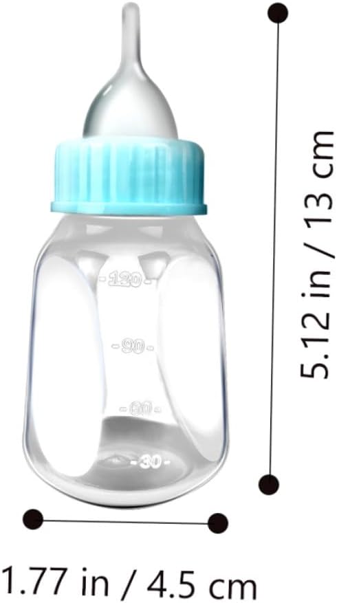 BESPORTBLE 2Pcs Transparent Kitten Milk Bottles with Scale Design Silicone Nursing Feeders for Puppies and Newborn Small Pets Portable Lightweight Feeding Bottles to Control Intake and