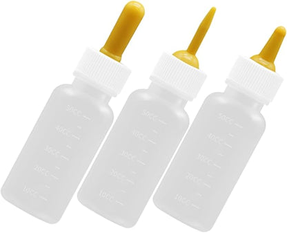 ibasenice 3pcs Dog Cat Feeder Bottle Silicone Milk Bottle for Kitten Puppy Nursing