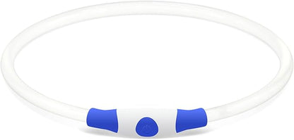 Light up Dog Collar, BSEEN USB Rechargeable Flash Dog Necklace Light, Pet Safety Collar Makes Your Beloved Dogs Be Seen at Night for Small Medium Large Dogs(Blue)