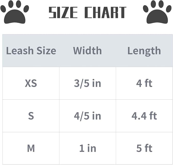 Lionet Paws Dog Leash for Small Dogs, Orange, Blue, 4.4ft (135cm), Snap Closure