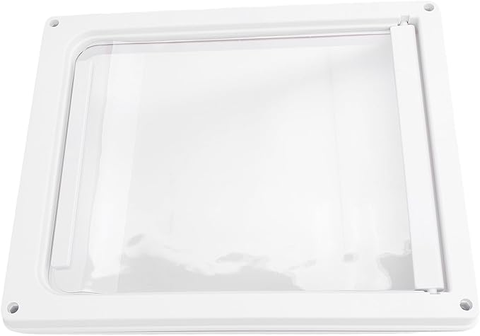 Focket Dog Door, High Strength Large Dog Door Weatherproof Pet with Transparent Flap for Stairs Doorways House (L)