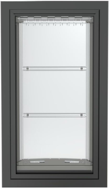 Endura Flap Pet Door for Walls in Black | Energy-Efficient Single Flap Design for Wall Installations | All-Weather Protection with All-Metal Telescoping Tunnel | Black, Large, Single Flap