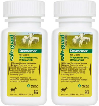 Merck Safe-Guard Goat Dewormer 125ml, 2 pack