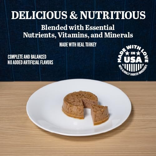 A Strong Heart Wet Dog Food Cups, Turkey Recipe - 3.5 oz Cups (Pack of 12), Made in The USA with Real Turkey
