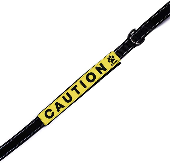 Max and Neo Leash Sleeves Caution - We Donate 1 for 1 to Dog Rescues for Every Product Sold (2 Sleeves, Caution)