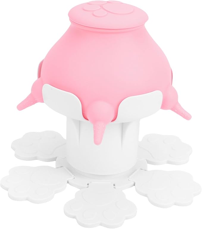 Haofy Leakproof Puppy and Kitten Milk Feeder Bottle with Detachable Silicone Nipple for Newborn Pets, Suction Cup Included