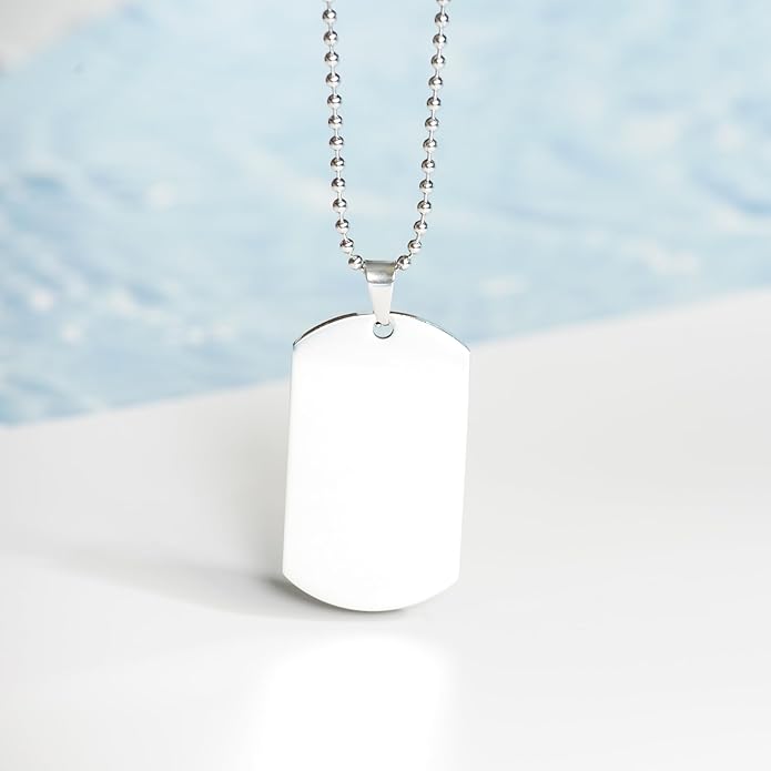 DesiDD Funny Psychotherapist Gifts - Nutrition Facts Dog Tag Necklace for Therapist Mental Health Counselor Behavioral Therapist Men, Women - Silver Stainless Steel - Christmas, Birthday