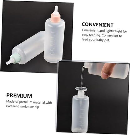 BESPORTBLE 12pcs Dog Products Pet Feeding Bottles Pacifier Silicone Breeding Bottles Milk Replacer for Puppies Safe and Easy to Use