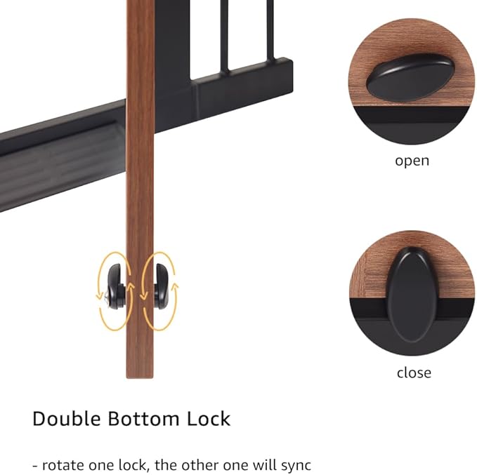 beeNbkks Barn Door Dog Gate, Anti-Kick Pet Gate with Walk Through Door, Modern Farmhouse Puppy Gate, Pressure Mounted Safety Dog Gate for Doorways Stairs House, for 29" to 40" Wide Openings, 39" Tall