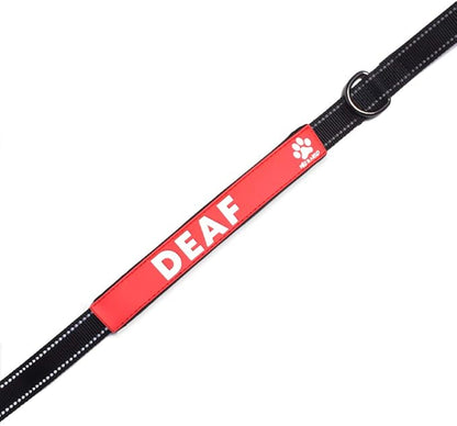 Max and Neo Leash Sleeves Deaf - We Donate 1 for 1 to Dog Rescues for Every Product Sold (1 Sleeve, Deaf)