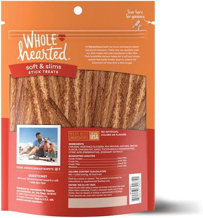 WholeHearted Grain Free Soft and Chewy Chicken Recipe Dog Stick Treats 16 oz