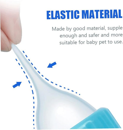 2pcs Pet Feeder Kit Kitten Nursing Bottles Silicone Cat Milk Bottle for Newborn Animals Container