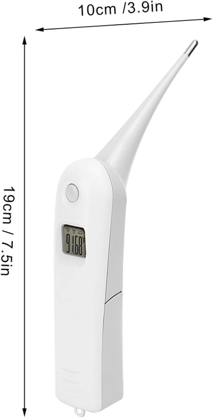 EVTSCAN Professional Pet Veterinary Thermometer, LCD Display Fast Digital Thermometer for Livestock Pigs Cattle Sheep Dogs Horse
