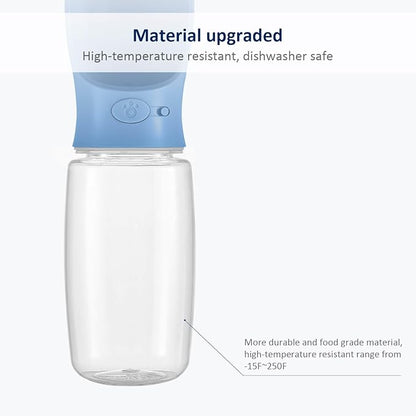 WePet Portable Dog Water Bottle, 19 OZ, Leak Proof Puppy Water Dispenser with Drinking Feeder for Pets Outdoor Walking, Hiking, Travel, Food Grade Plastic