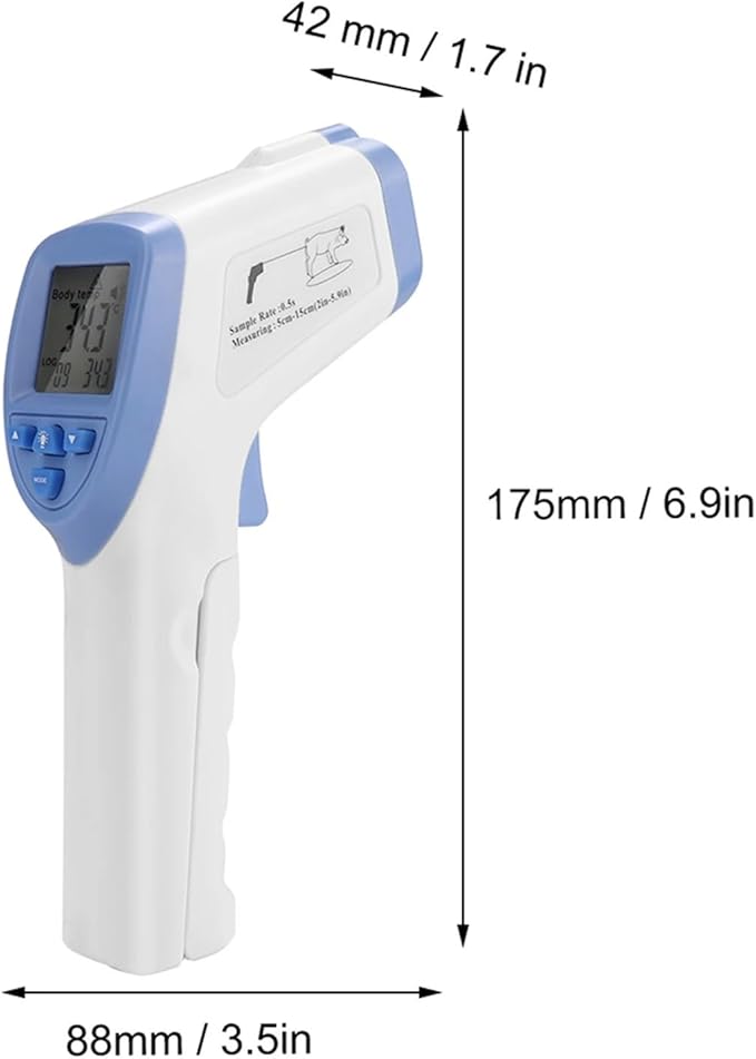 High Precision Veterinary Infrared Thermometer for Animals - Ideal for Pigs, Sheep, Horses, and Dogs