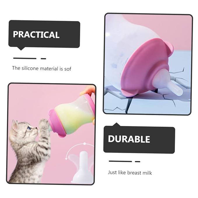 20pcs Pet Feeding Pacifiers Milk Bottle Accessories for Cats Dogs Kitten Nipples Puppy Pacifier for Small Dogs