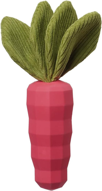 MewaJump Easter Toys Dog Squeaky Chew Toys for Aggressive Chewers, Rubber Carrot Dog Toys for Training and Cleaning, Durable Interactive Tough Dog Toy for Puppy Medium Dogs