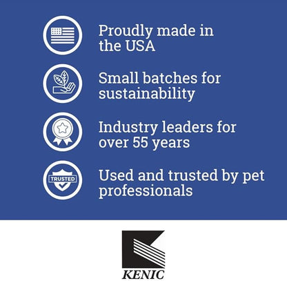 Kenic Refreshing Apple-Scented Pet Dry Pet Shampoo Spray Cleanser for Dogs, Cats, Ferrets & Rabbits, Spot Clean Spray, No Rinse Formula, 8oz