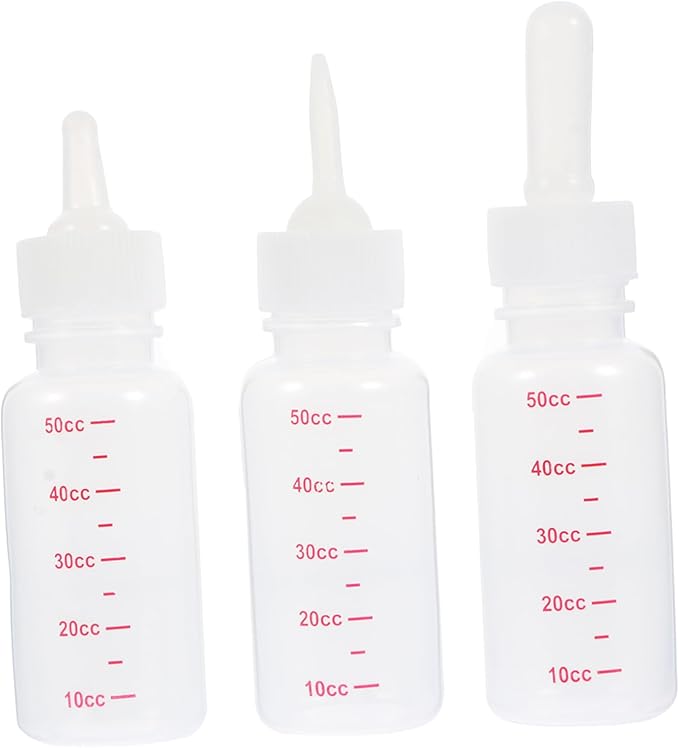 UPKOCH 3pcs Plastic Kitten Nursing Bottles Small Milk Bottles Dog Portable Nurser