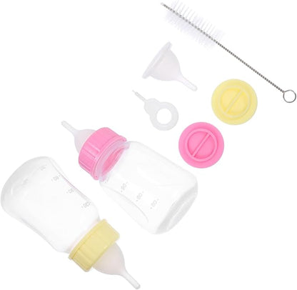 2pcs Cat Milk Bottle for Kittens Puppies Nursing Feeder for Small Pets