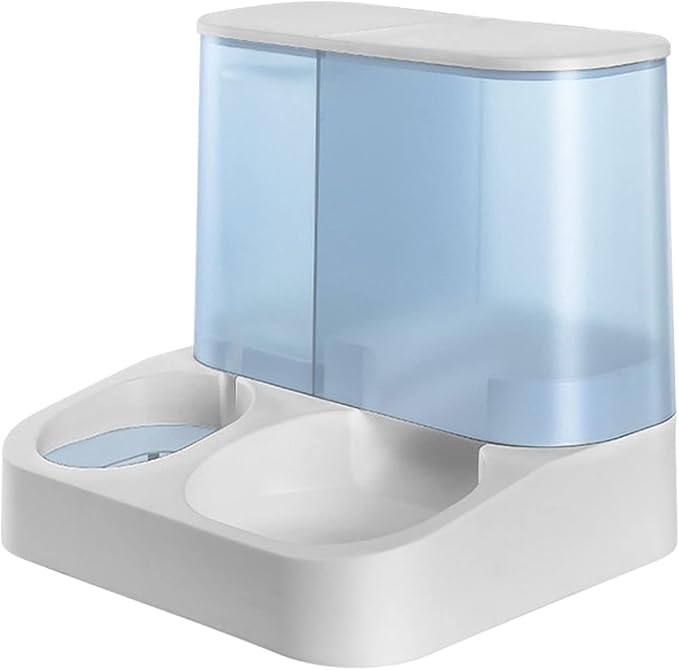 Practical Dog Water Food Bowl Water Dispenser For Pet For Cat Lovely 2 In 1 Dog Feeder Food Container Bowl Pet Waterer Feeder