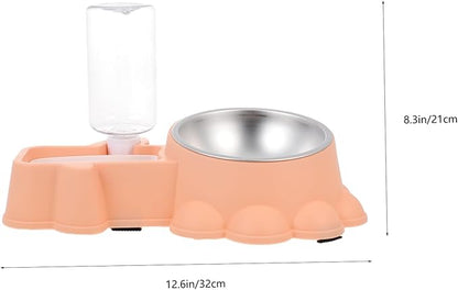 Milisten Multifunctional Pet Feeding Bowl Dog Food Dispenser Water Container Simple Design for Home Use for Feeding and Hydration Needs Easy to and Safe for Pets