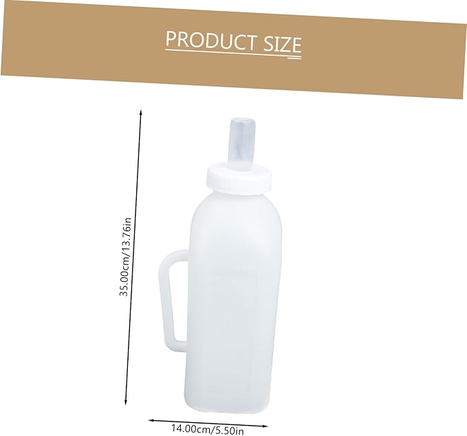 LIOOBO Lamb Milk Bottle 2 Pack Kitten Puppy Feeder Food Grade Silicone Sterilizable Lightweight Baby Milk Feeder Bottle