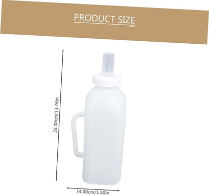 LIOOBO Lamb Milk Bottle 2 Pack Kitten Puppy Feeder Food Grade Silicone Sterilizable Lightweight Baby Milk Feeder Bottle